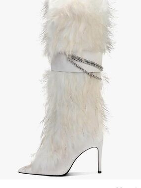 Ouwilov High Heeled Boots w/Fur